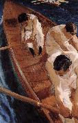 Joaquin Sorolla Canoeing oil